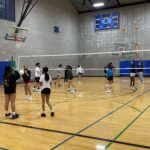 Teen late night volleyball
